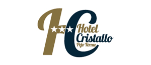 Logo dell'Hotel Cristallo a Pio Terme con due stelle.